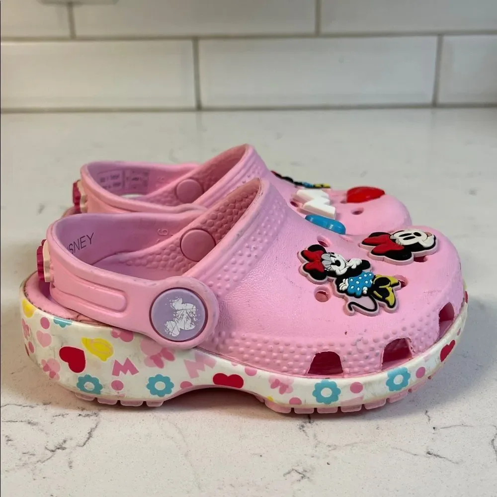 Crocs Kids' x Disney Minnie Mouse Classic Clogs Size 6 Style # 210894